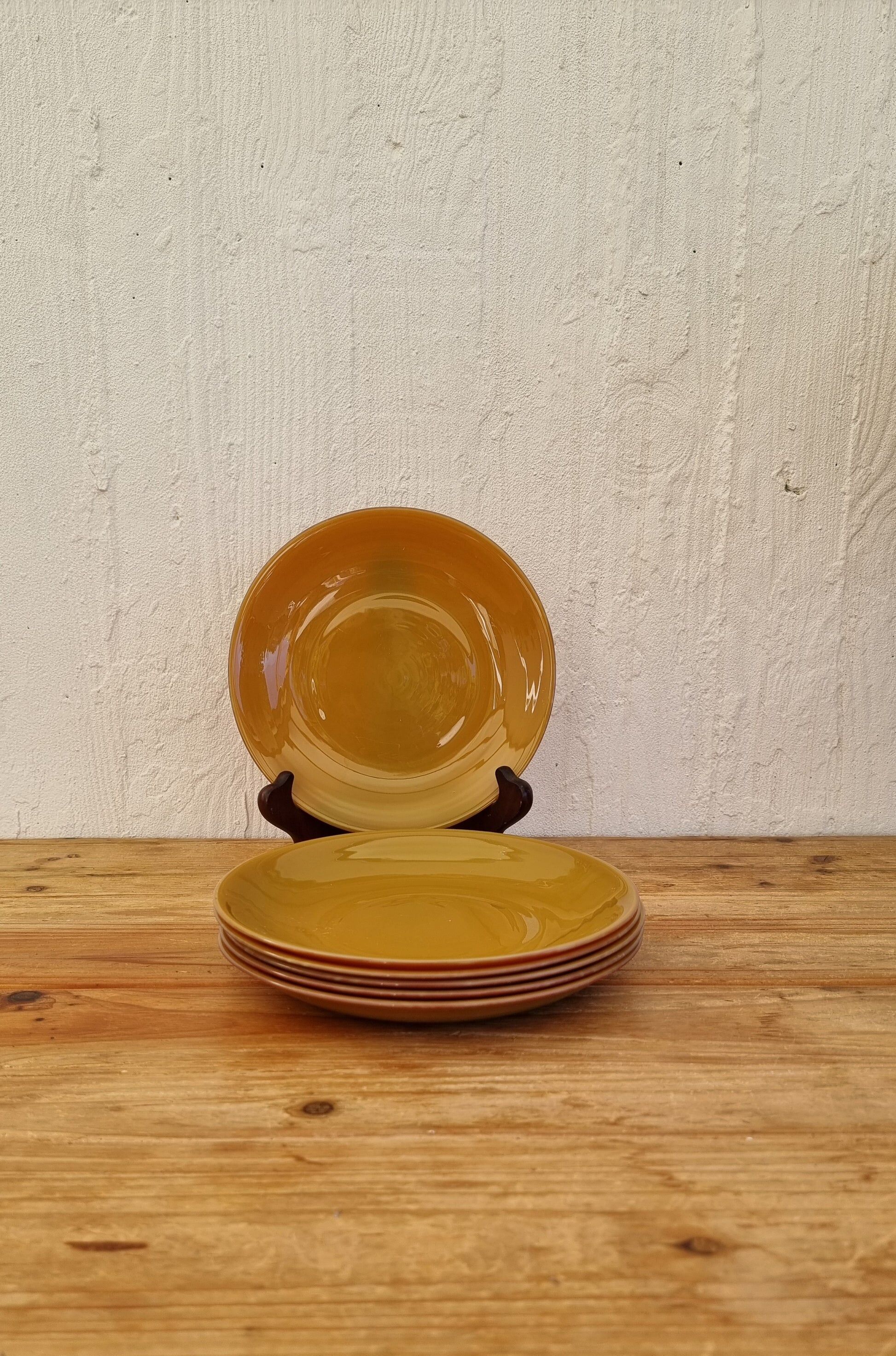 Set of 6 dessert plates Arcopal model Volcan