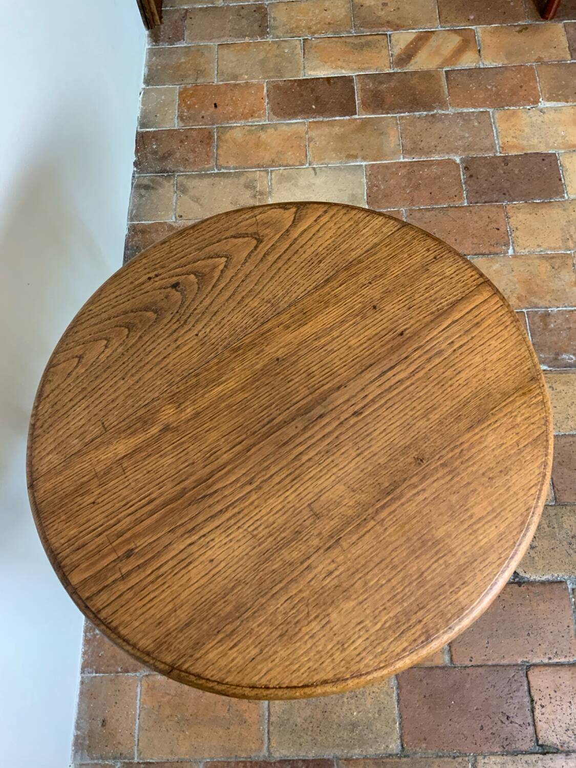 Turned wood table