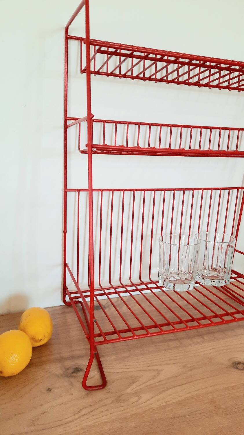 Vintage metal shelf
