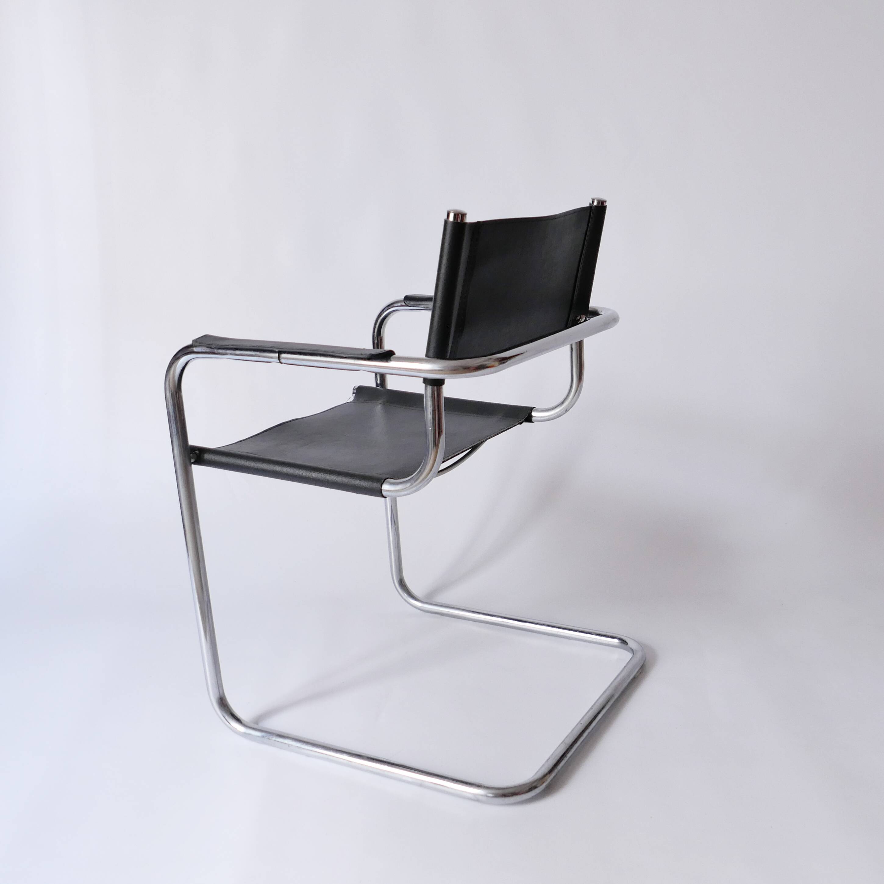 Marcel Breuer 1960 vintage leather armchair chair