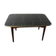 Folding table with black and gold painted glass, 1950