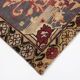 Tapis oriental vintage anatolien rouge bordeaux et noir, laine fait main