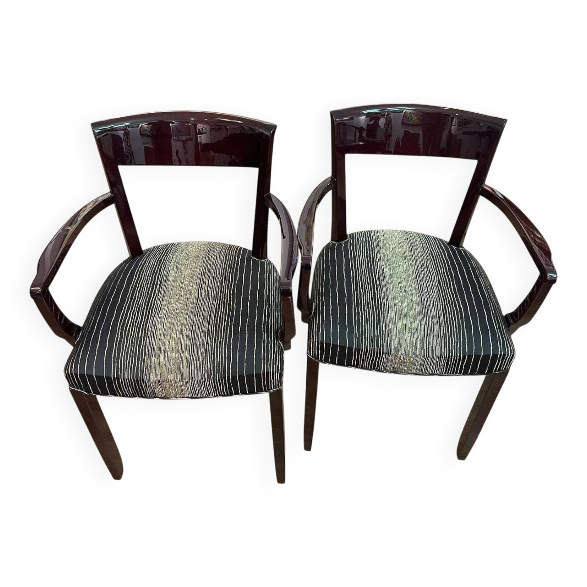 Pair of armchairs attributed to Jules Leleu