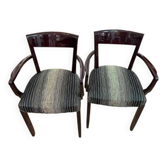 Pair of armchairs attributed to Jules Leleu