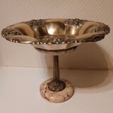 Copper and marble standing cup