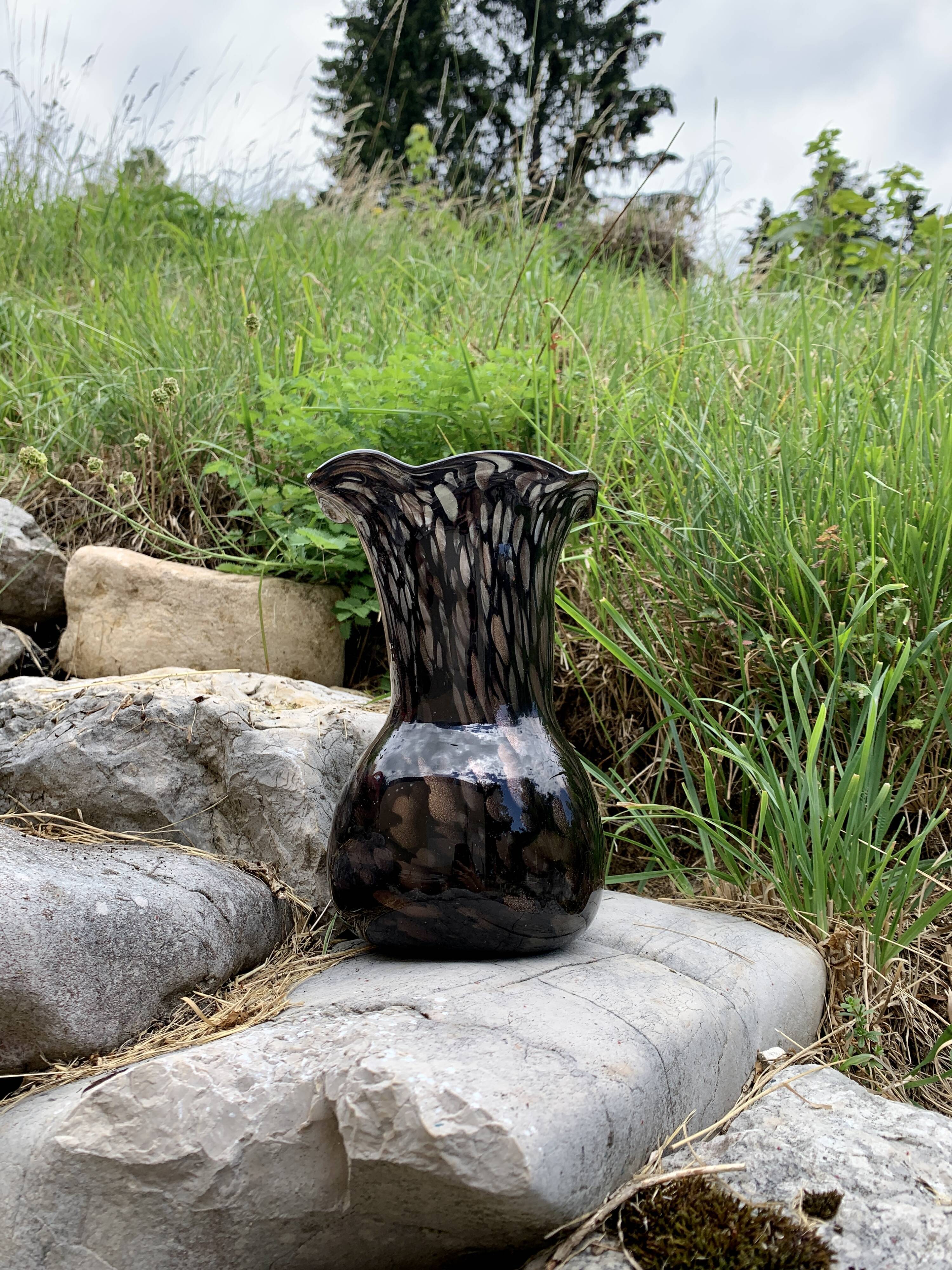 Blown glass vase