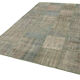 Handmade anatolian vintage 200 cm x 303 cm grey patchwork rug