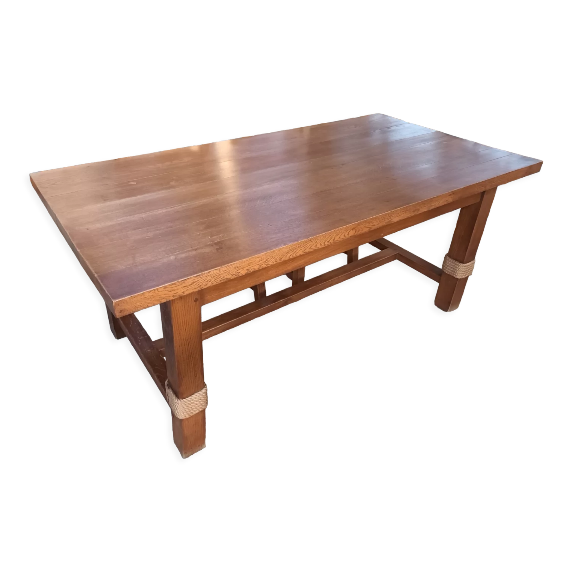 Solid oak farmhouse table