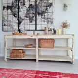 Old patinated draper's table