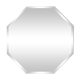 Hexagonal beveled mirror