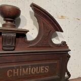 Pediment or top of furniture in natural wood XIX century
