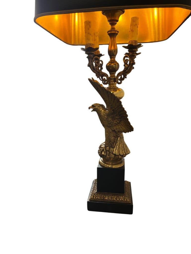 Vintage table lamp 'golden' xl 'eagle deknudt'
