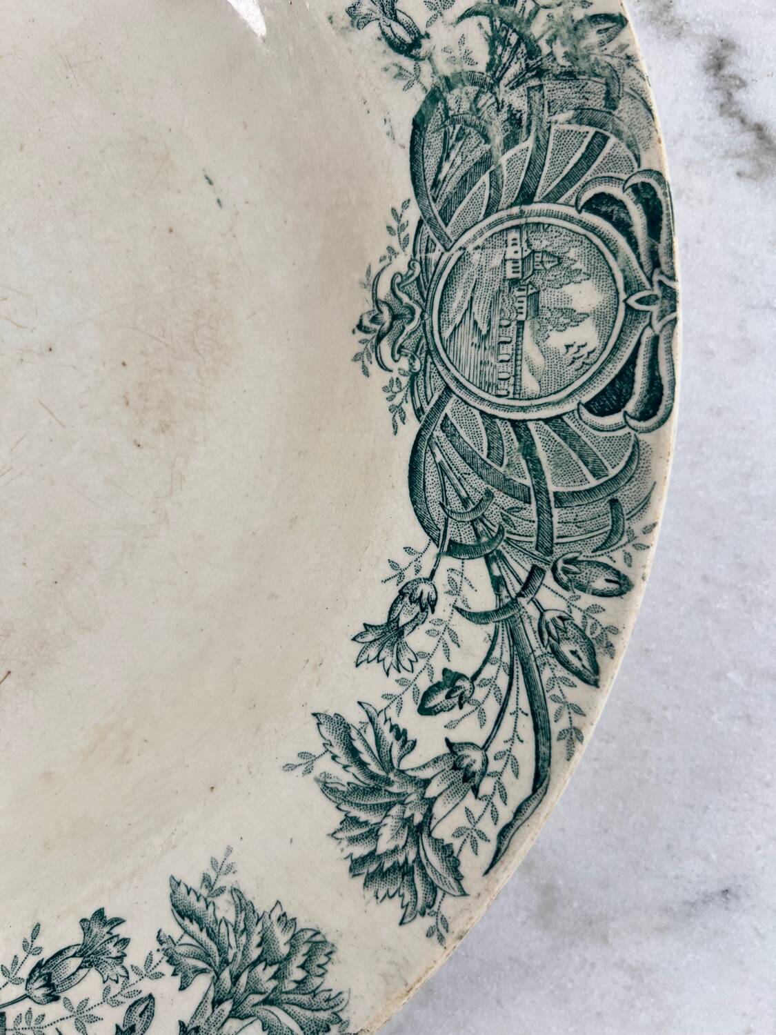 Presentation plate in St Armand Persan ironstone