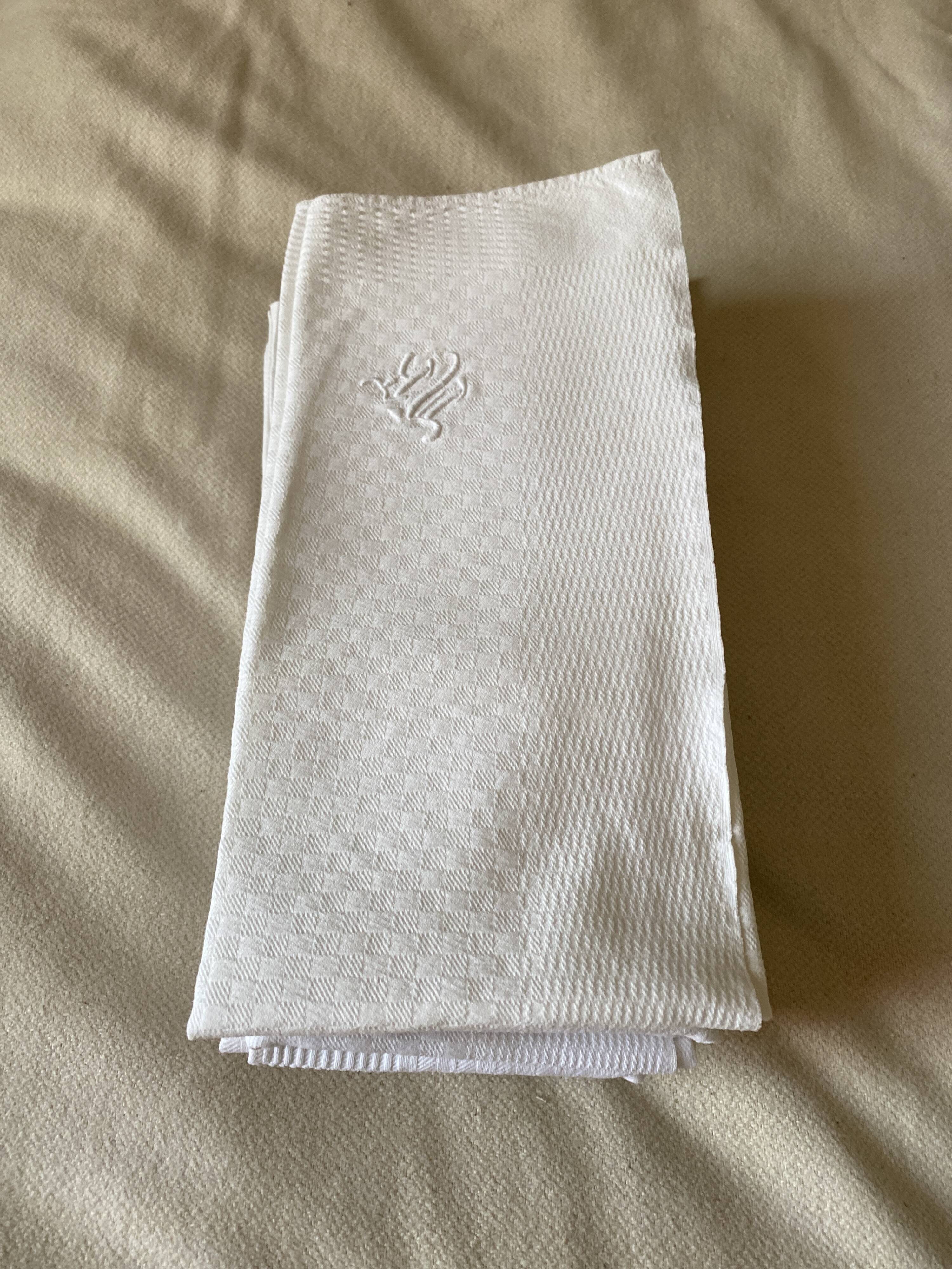 Lot de serviettes monograme MR