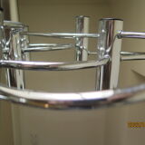 Sciolari chrome metal ceiling light with 8 light sources.