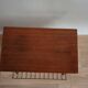 Table basse stringboard vintage teck et fils d'acier Longeur 50cm 1950 Suède
