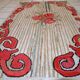 Tapis Hooked Antique Américain, Années 1920, Élégance Florale
