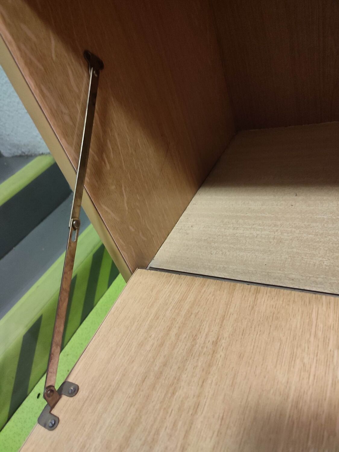 Ancien meuble commode secrétaire bar bois vintage