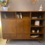Vintage oak bookcase sideboard