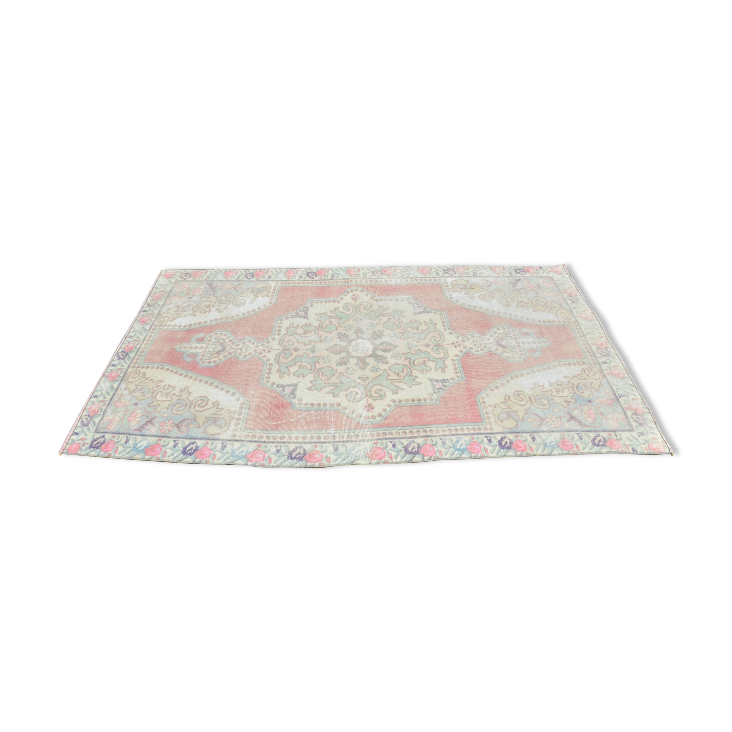 Oushak Home Living Vintage Carpet sku 2513