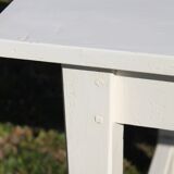 Patina white farm table