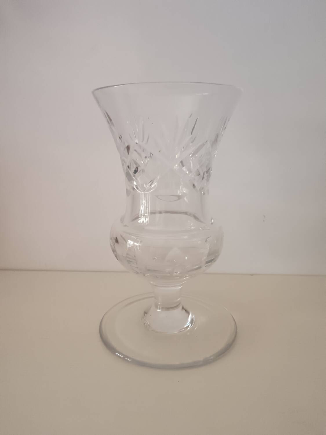 Large Bayel Crystal Vase