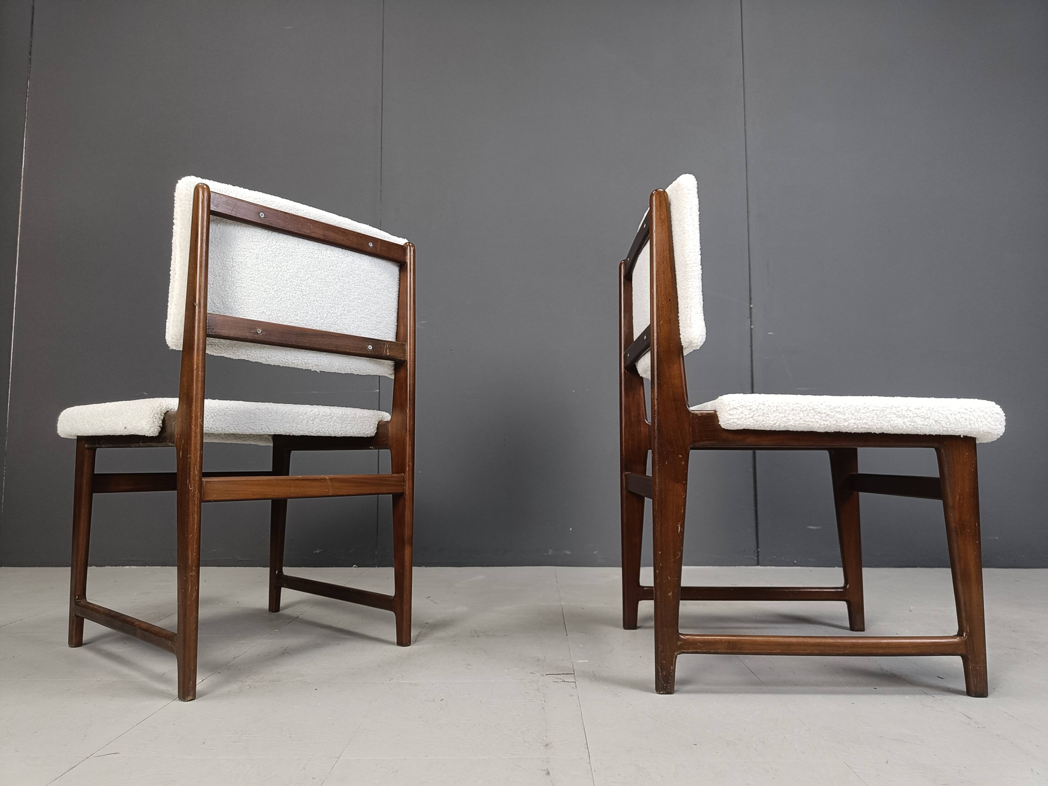 Mid century teak scandinavian dining chairs, 1960s
