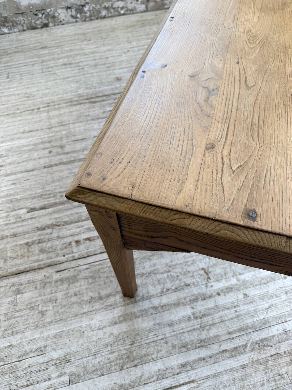 Oak desk with spindle legs, 1950s