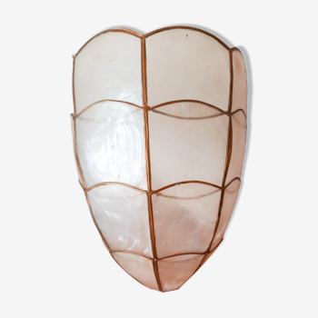 Mother-of-pearl wall sconce