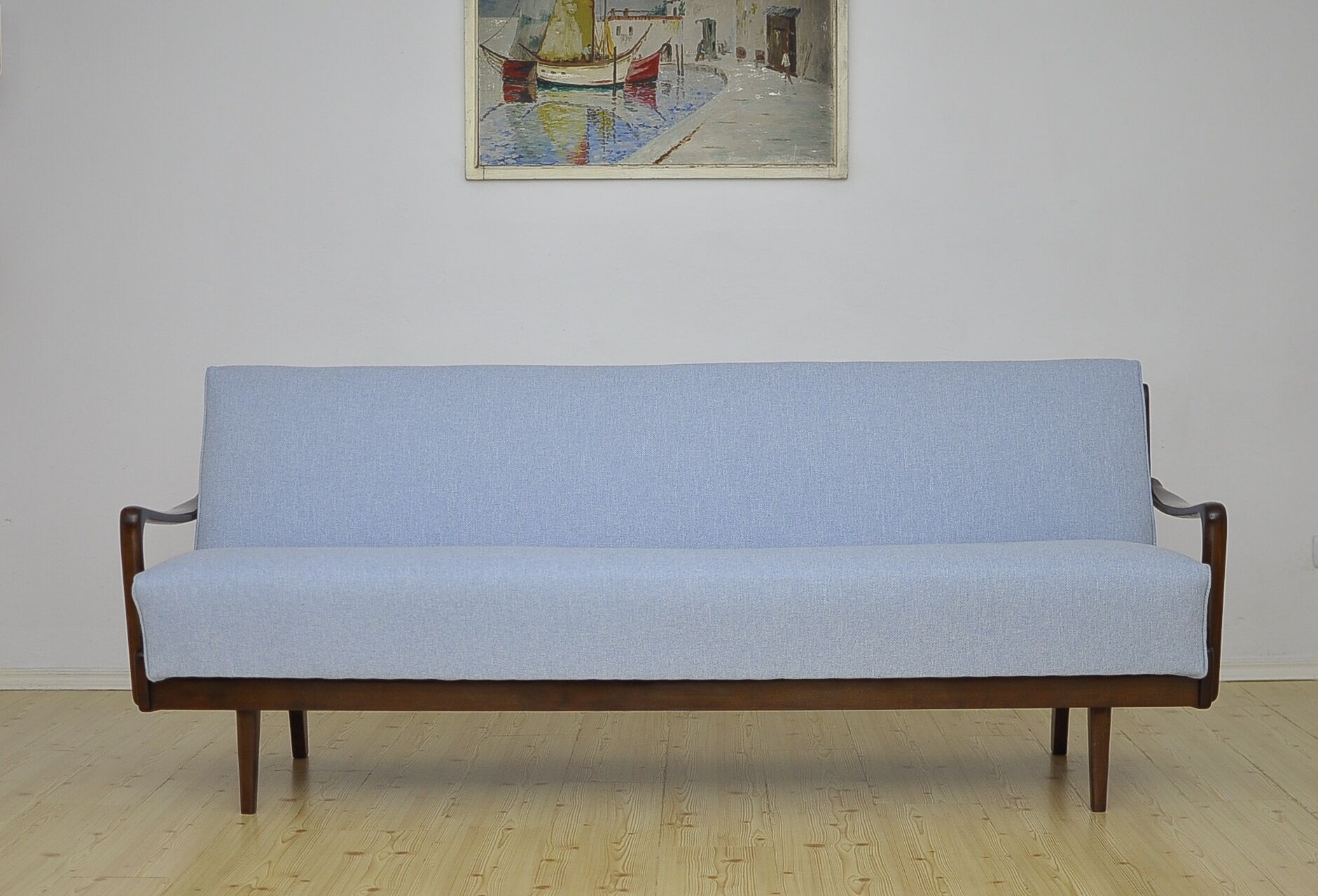 Scandinavian style folding sofa bed, 1960s