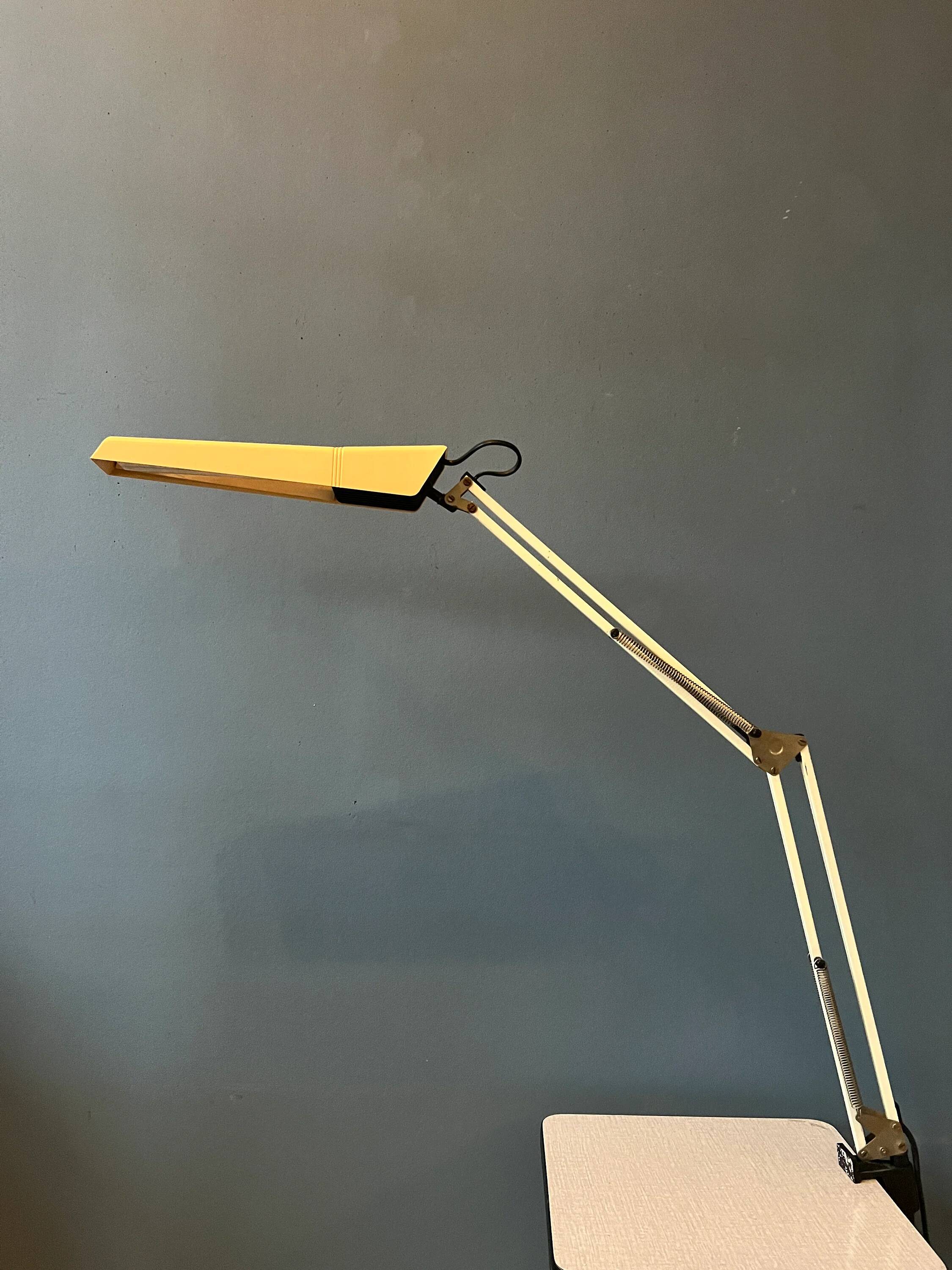 Lampe de bureau vintage avec mécanisme de pince