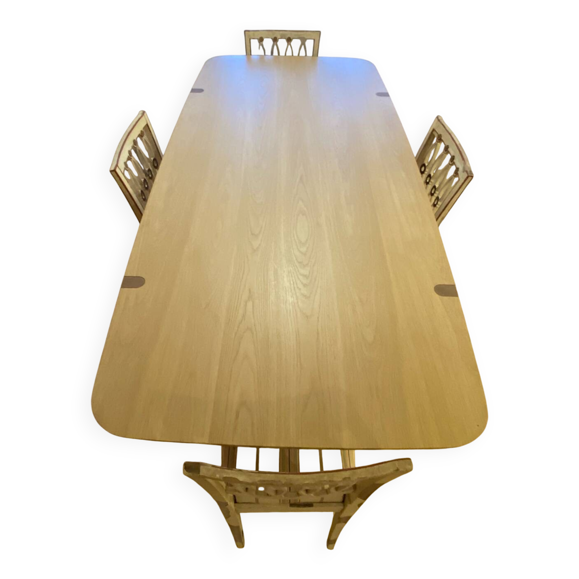 King Living coffee/dining table - extendable light wood