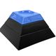 Pyramid shaped stacked ceramic ashtrays / centerpiece Amalgames France 1980