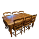 Extendable dining table + Provençal style chairs