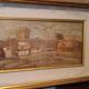 oil painting on panel signed and dated - seascape - harbor