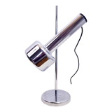 Chromed metal desk lamp