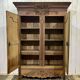 Armoire de mariage Normande sculptée en chêne clair du 19ème siècle