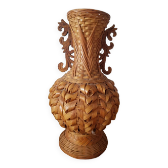 Rattan vase