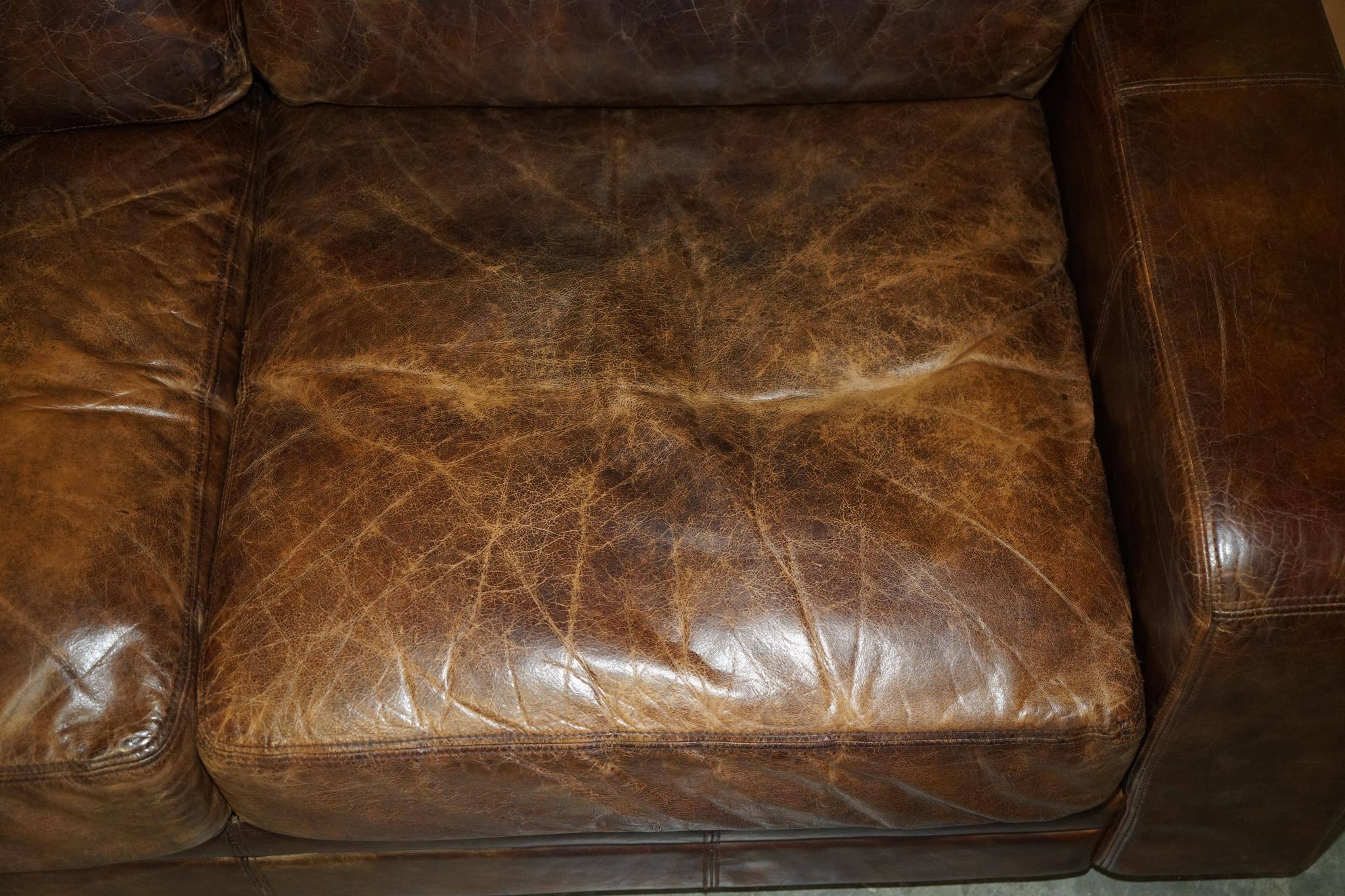 Halo Soho Heritage Leather Biker Sofa by Timothy Oulton