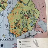 Old school map Scandinavian States