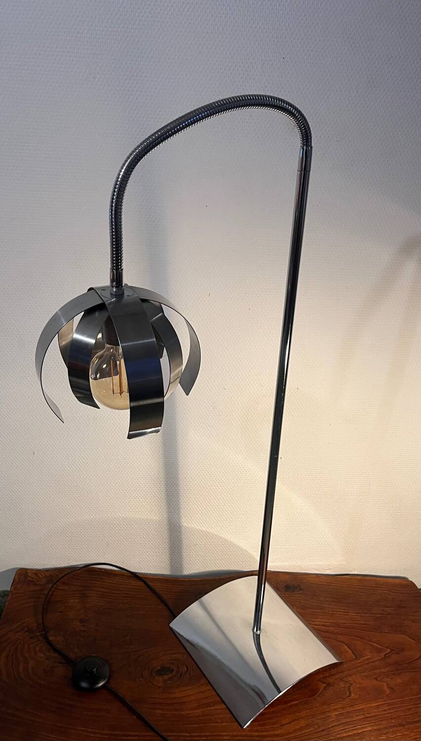 Liseuse inclinable lampadaire année 80 Space age