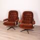 Pair of vintage armchairs from the 60s Bordeaux Danish design