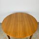 Scandinavian round extendable table, teak, 1960s