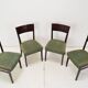 Ensemble de quatre chaises à manger/ Interier Praha, années 1950.