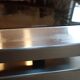 Structure table basse acier brossé sans vitres - années 70