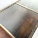 Oak and brass-mounted display cabinet on legs – Circa 1950