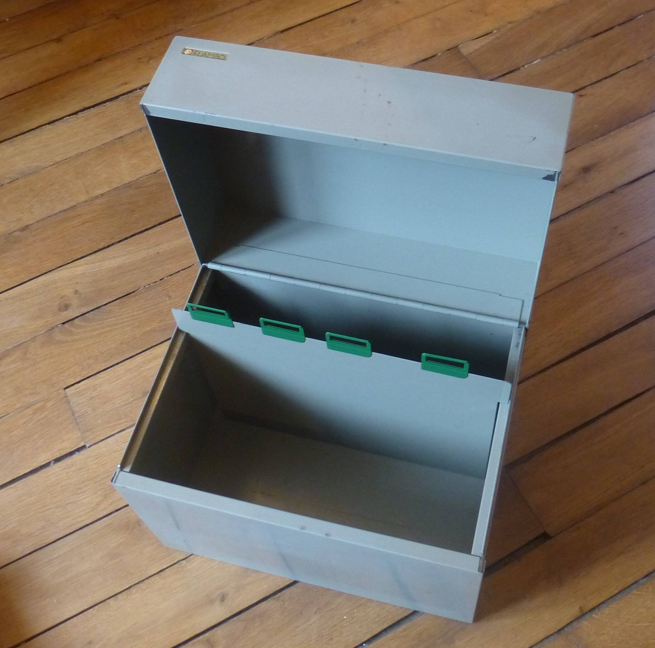 Vintage metal storage box / box 1960s