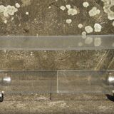 Table basse à roulettes en plexiglas