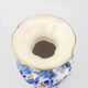 Large blue and gold vase in earthenware H.Bequet bohemian style