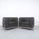 Italian Leather Onda Armchairs from Zanotta, 1980